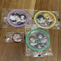 鬼滅の刃 くら寿司 コースター 缶バッジ