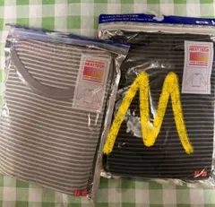 未使用　UNIQLO メンズ　ヒートテッククールネックＴ長袖 ２色組