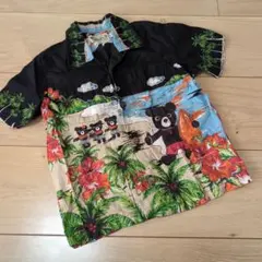 miki HOUSE ミキハウス 美品 ダブルビー　総柄シャツ 100