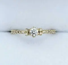 最終お値下げ【美品】AHKAH アムールリング　K18 PEME 6号 週末限定【美品】AHKAH アムールリングK18 PEME 6号