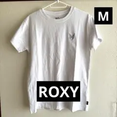 ★ROXY★ホワイト 蝶刺繍 半袖Tシャツ★Mサイズ★最終価格★のサムネイル