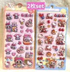 ドロップシール ボンボンシール LABUBU ラブブ２枚set(水なし)