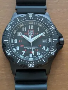 LUMINOX LUMI-NOX 3059 腕時計 黒/オレンジ電池交換済み - メルカリ