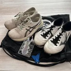 ASICS スパイクシューズ 2足セット