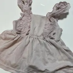 フリル付きキャミソール サイズ80 薄いピンク