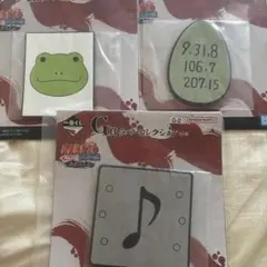 NARUTO ナルト 一番くじ ラバーコースター 3個セット