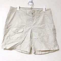 ポロジーンズ ラルフローレン ショートパンツ ベージュ 花柄 4 綿100%