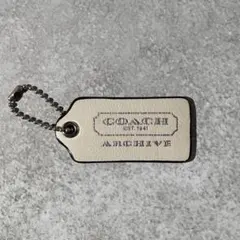 COACH Leather Hangtag Charm Archive