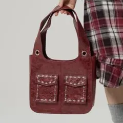 TINA：JOJUN スタッズレザーバッグ