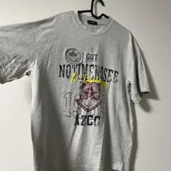 KXCK レトロ刺繍プリントTシャツ