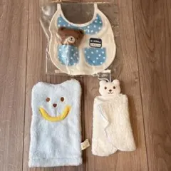 ベビービブとフリースタオルセット、
