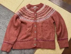 カーディガン　レディース　Lサイズ　CINEMA CLUB 赤