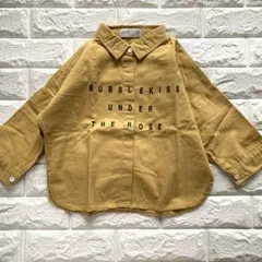 KATOOTFELY マスタード シャツ ロゴプリントワイドブラウス　韓国