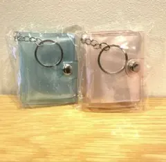 ★お買い得★ミニシール帳　キーホルダー　バッグチャーム　シール帳　2個セット