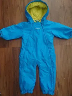 値下げ】montbell 90センチ パウダーベビーカバーオール ブルー