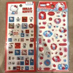 2枚セット サンリオ キティ タイルシール ぷくぷくシール