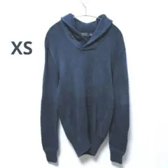 POLO RALPH LAUREN ショールカラーセーター ネイビー　XSサイズ