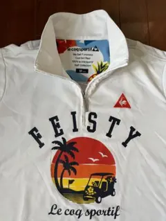 お値下げ　ルコック　ゴルフ　ポロシャツ　ジップアップ　サイズM