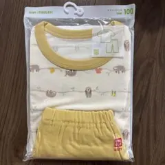 新品　ユニクロ　半袖パジャマ　100 ナマケモノのサムネイル