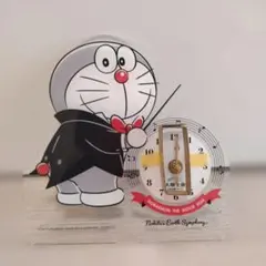 映画ドラえもん　オリジナルスマホスタンド付アクリル製置き時計