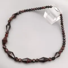 十勝石ネックレス 〜大地が育んだ深紅の輝き〜 SILVER刻印あり