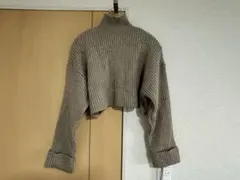 ZARA ショート丈ニット　ベージュ