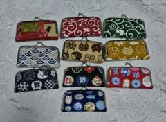 がま口印鑑ケース大　10点セット☆ハンドメイド