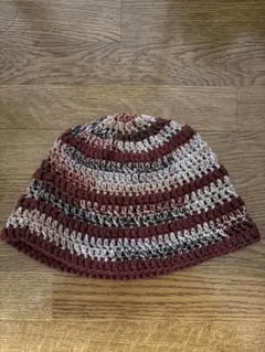 バケットハット 古着 クロシェハット クラッシャーハット