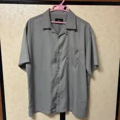 Spinns 半袖 オープンカラーシャツ グレー Lのサムネイル
