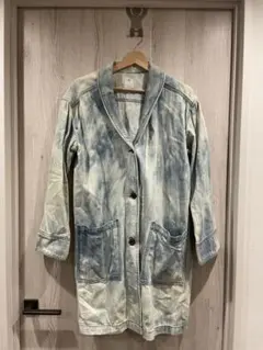 セブンデイズサンデー　リメイクロングデニムジャケット　タイダイ