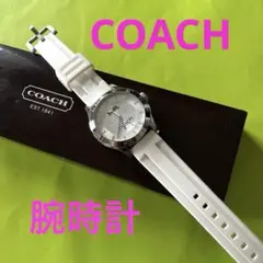 極美品】 稼働 COACH コーチリバー 腕時計 シグネチャー ラバーベルト