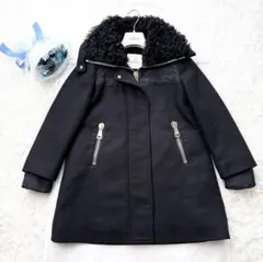 極美品*モンクレール ロングコート ダウンジャケット ラムファー 本毛皮