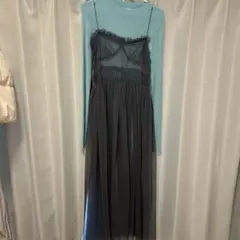 LILY BROWN グレー キャミワンピース