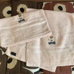 今だけ価格　ラルフローレン ポロベアー　くま　フェイスタオル　タオル　ピンク