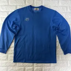 DESCENTE デサント 90s Y2K 長袖ゲームシャツ 青 刺繍