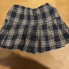 petit main チェック柄スカート 120
