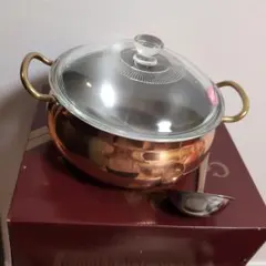 COPPER SHINE/ 両手鍋 ガラス蓋・レードル付きのサムネイル