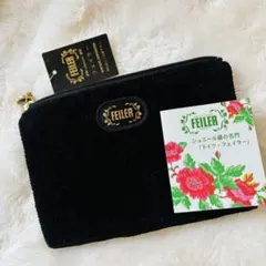 FEILER フェイラー ポーチ 花柄 ブラックのサムネイル