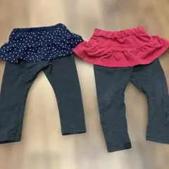 スカッツ 2枚セット スカートズボン