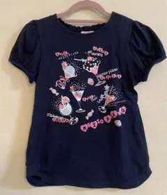 メゾピアノ　ネイビー Tシャツ 140cm