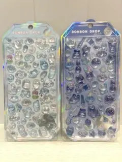 【正規品】ボンボンドロップシール シャーベット　みずいろ　よるねこ　２枚セット