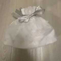 ReFa ギフト袋 巾着 ホワイト ロゴ入り