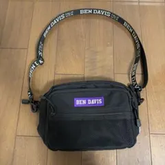 BEN DAVIS ブラック パープル ショルダーバッグのサムネイル