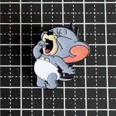 【ラスト1点】トム＆ジェリー タフィー あくび ブローチ ピンバッジ グッズ