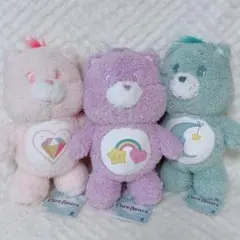 【新品未使用】 ケアベア ふんわり MBぬいぐるみ 3種セット