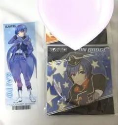 KAITO ボーカロイド ボカロ 缶バッジ クリアカード 2点セット