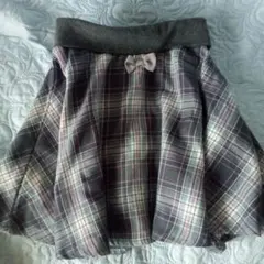 マザウェイズ　スカート　チェック　120 　卒園式　入学式　PINKGLAY