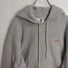 Lee リー パーカー スウェット フーディー グレー 刺繍ロゴ メンズМ