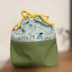 ハンドメイド 巾着お弁当袋