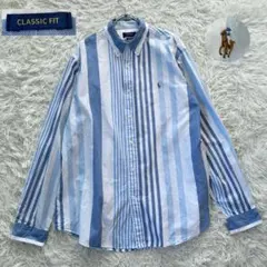 ✨美品✨ ポロラルフローレン 2022年 コットンシャツ ストライプ 洗える